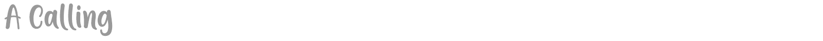 A Calling font preview